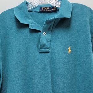 POLO RALPH LAUREN | TEAL SHORT SLEEVE POLO, SZ M
